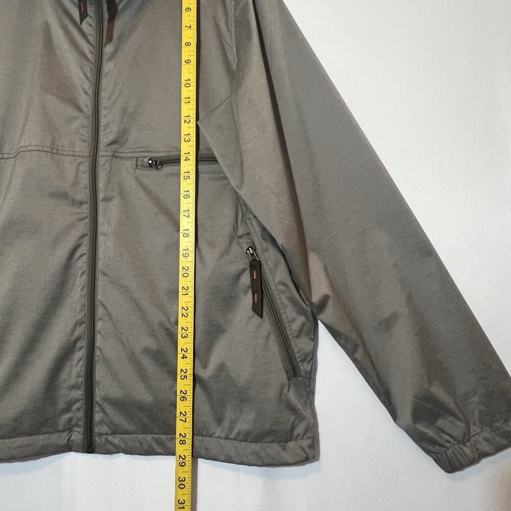 Prana Jacket Hoodie Mens Lightweight Rain Outdoors Size Large Full Zipper Gray - Picture 5 of 12